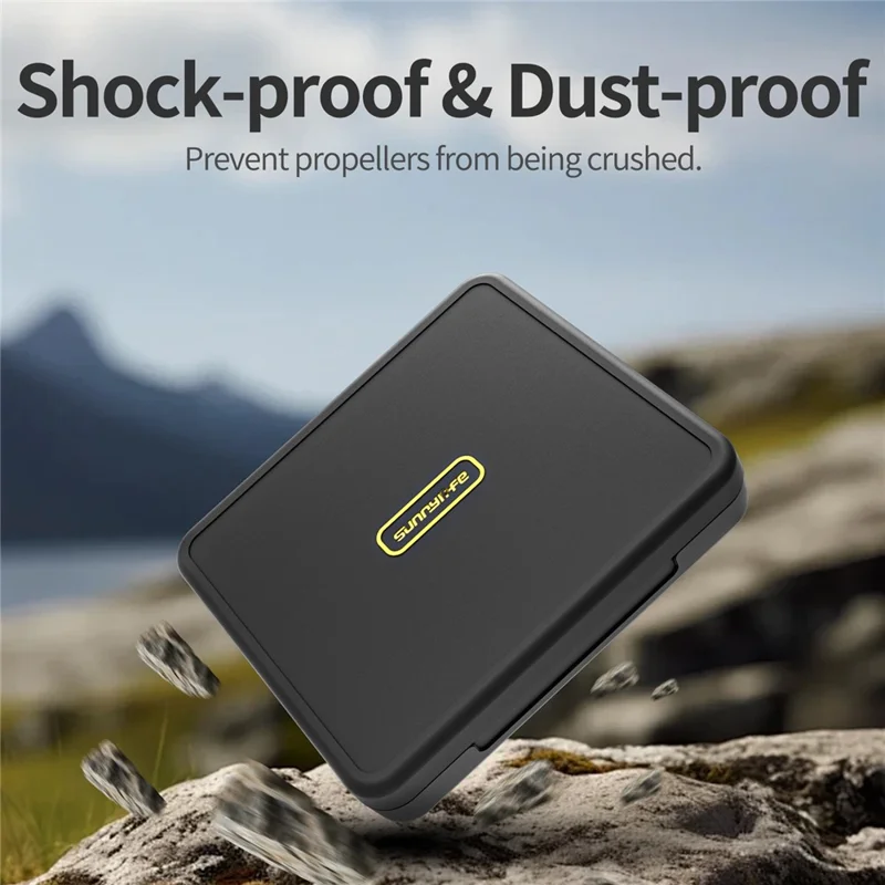 SUNNYLIFE NE-SN891 طقم إصلاح ي constist من زوجين من الدوارات + صندوق تخزين للطائرة المسيرة DJI NEO - أزرق