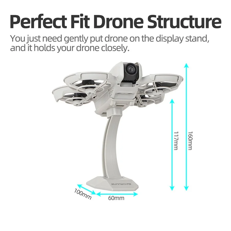 Sunnylife Ne-zj866 Для DJI Neo Plastic Plaalte Desktop Opsult Rang