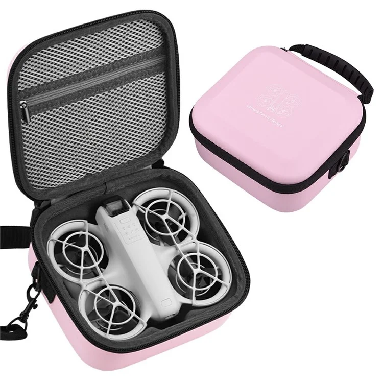 BRDRC For DJI Neo Drone Carrying Case Portable Storage Bag with Shoulder Strap - Pink