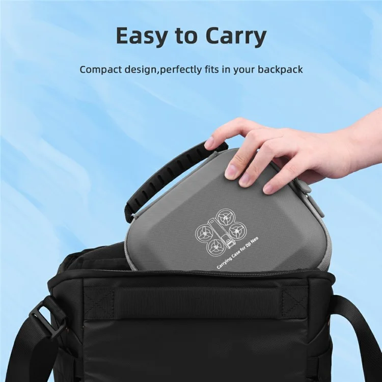 BRDRC For DJI Neo Drone Carrying Case Portable Storage Bag with Shoulder Strap - Pink