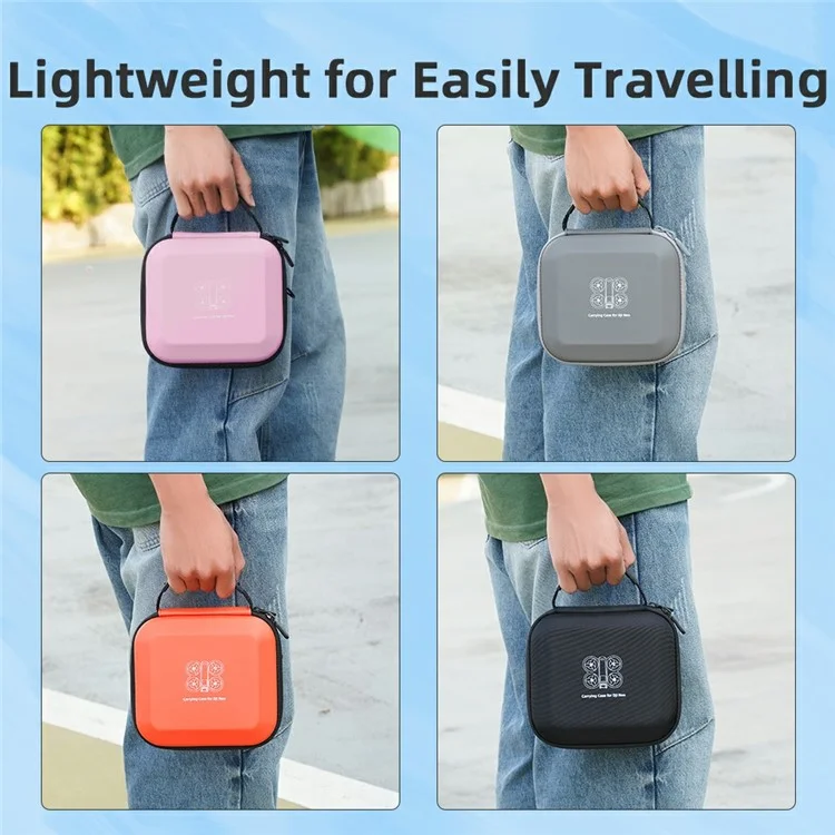 BRDRC For DJI Neo Drone Carrying Case Portable Storage Bag with Shoulder Strap - Pink