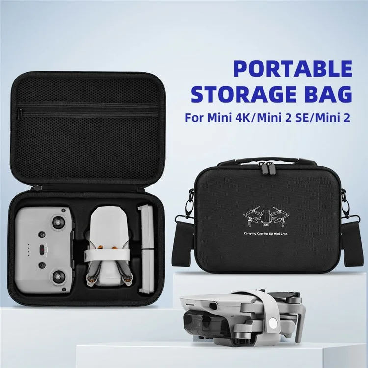 Brdrc Pour Dji Dji Mini 4k / Mini 2 se / Mini 2 Sac de Rangement de Choc de Protection Avec Amortisseur Avec Bandoulière