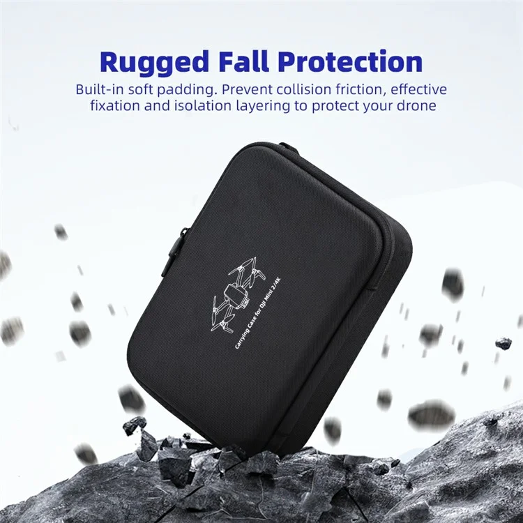 Brdrc Pour Dji Dji Mini 4k / Mini 2 se / Mini 2 Sac de Rangement de Choc de Protection Avec Amortisseur Avec Bandoulière