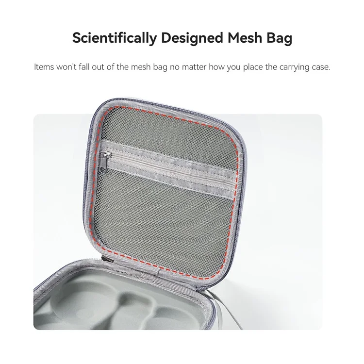 AMAGISN For DJI Neo Carrying Case RC Drone Portable Storage Bag with Carabiner - Grey