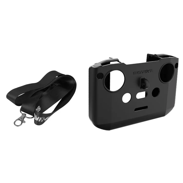 Sunnylife Для RC-N3 / 2 / 1 Силиконовый Защитный Крышка с Силиконовым Контроллером с Ремешком Для Шеи - Черный