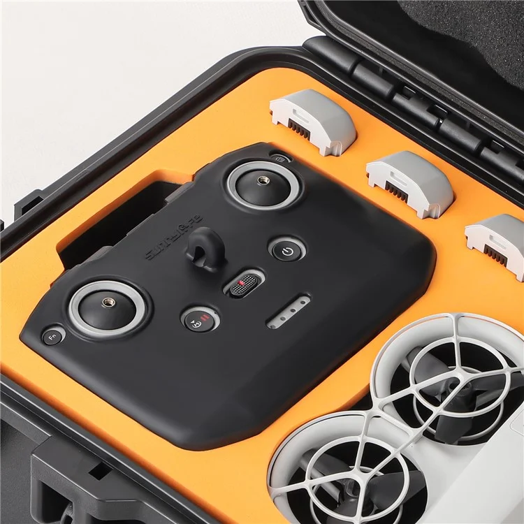 Sunnylife Для RC-N3 / 2 / 1 Силиконовый Защитный Крышка с Силиконовым Контроллером с Ремешком Для Шеи - Черный