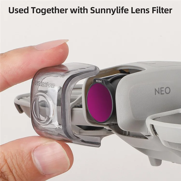 SUNNYLIFE NE-G900 For DJI Neo Anti-Scratch Plastic Drone Gimbal Lens Protection Cover