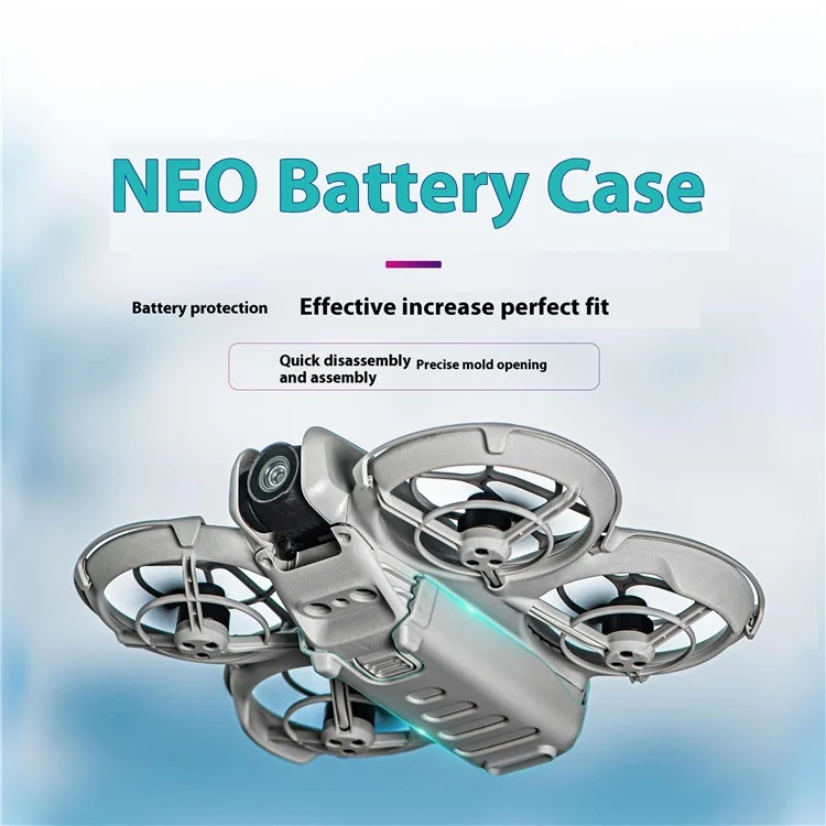 STARTRC 1150537 Для DJI Neo Battery Battery Cover Plaalte Plastic Drone Hear Gear - Светло -серый