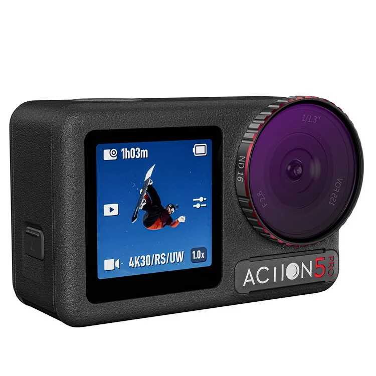 STARTRC 1145588 4Pcs / Ensemble pour DJI Osmo Action 5 Pro Caméra d'action ND8 / 16 / 32 + Filtres CPL