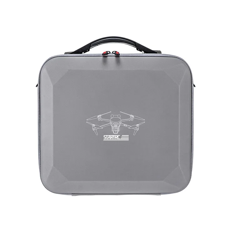 STARTRC 1154924 For DJI Air 3S PU Leather Handbag Crossbody Bag Drone Remote Control 3 Batteries Carrying Case