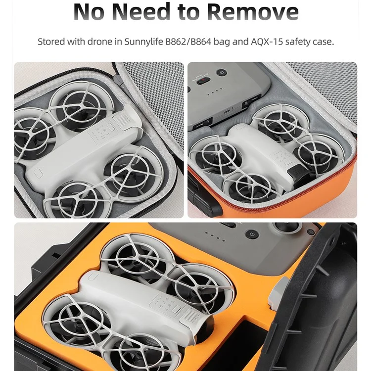 SUNNYLIFE NE-ZG898 For DJI Neo Drone Lens Hood Sunhood Anti-Glare Lens Sunshade - Black