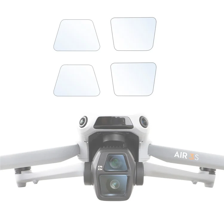 SUNNYLIFE 2 комплекта для DJI Air 3S Антицарапинный закаленное стекло Пленка защитная для экрана HD