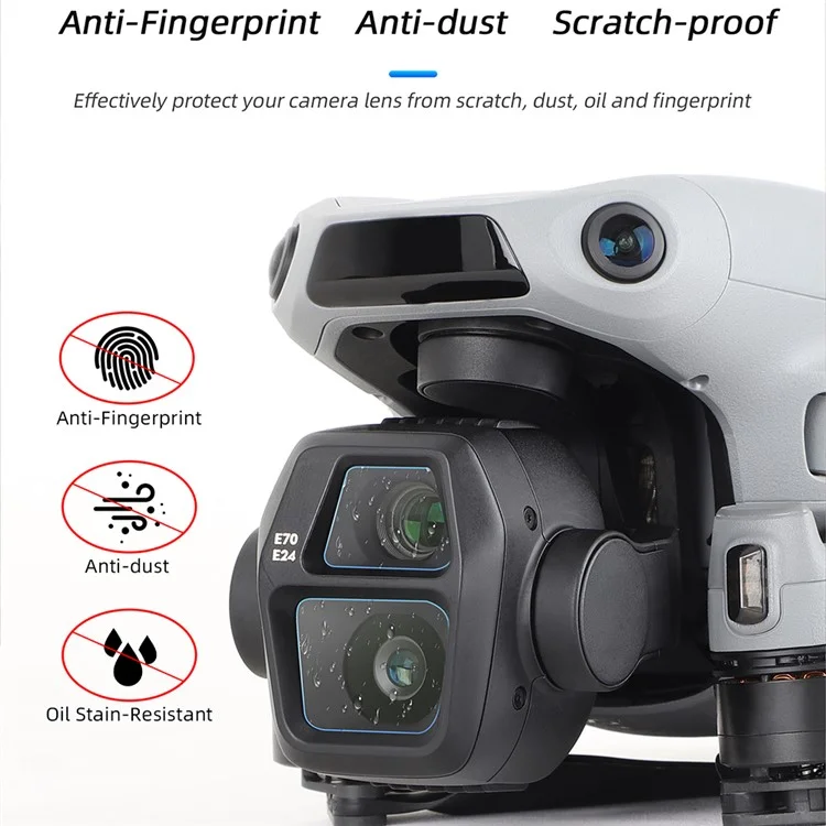 SUNNYLIFE 2 комплекта для DJI Air 3S Антицарапинный закаленное стекло Пленка защитная для экрана HD