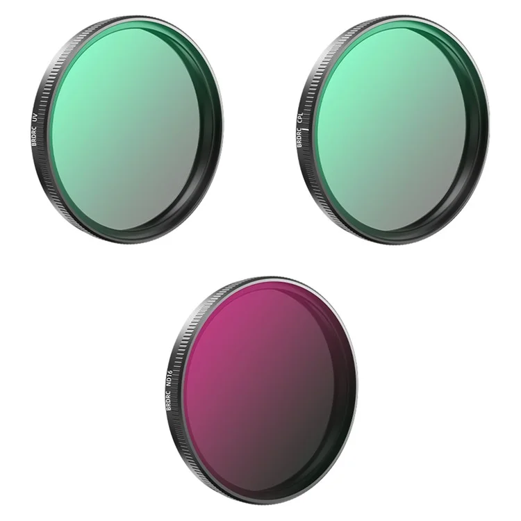BRDRC UV / CPL / ND16 Filter Kit for DJI Osmo Action 5 Pro / 4 / 3 Sports Camera Filters