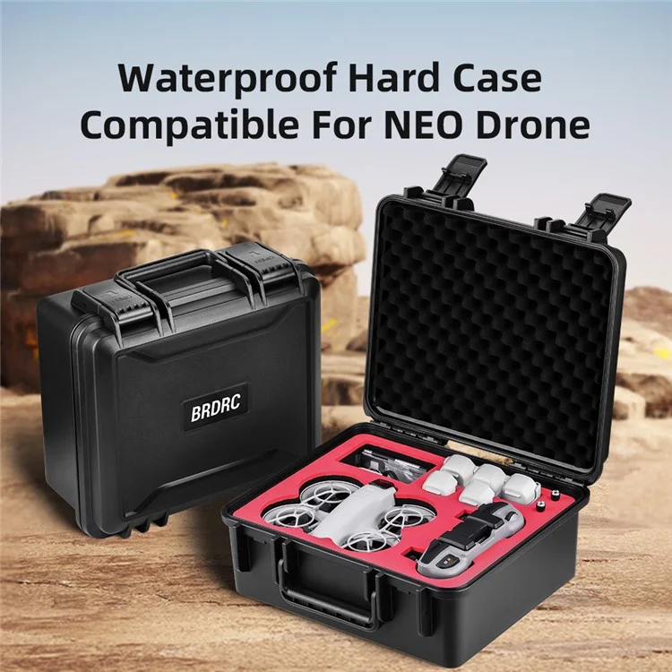 BRDRC For DJI Neo Drone Carrying Case Waterproof Hard Travel Case