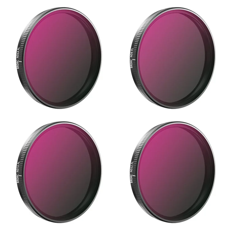 BRDRC ND8PL / ND16PL / ND32L / ND64PL Filter Kit for DJI Osmo Action 5 Pro / 4 / 3 Sports Camera Filters