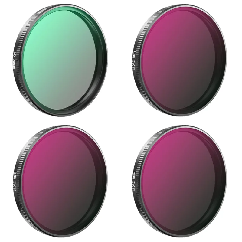 BRDRC CPL+ND16+ND32+ND64 Filterkit für DJI Osmo Action 5 Pro / 4 / 3 Sportkamera Filter