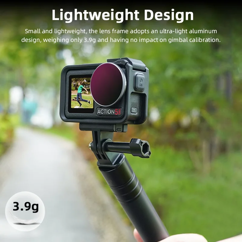 BRDRC CPL+ND16+ND32+ND64 Filterkit für DJI Osmo Action 5 Pro / 4 / 3 Sportkamera Filter