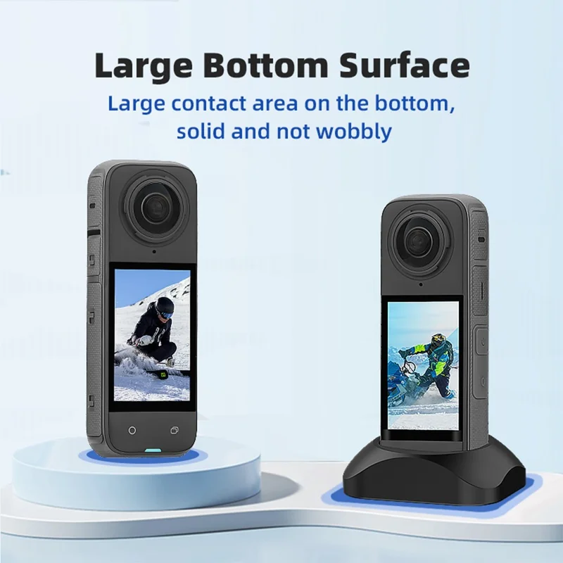 BRDRC Silicone Stand Base for Insta360 X4 Action Camera Desktop Holder