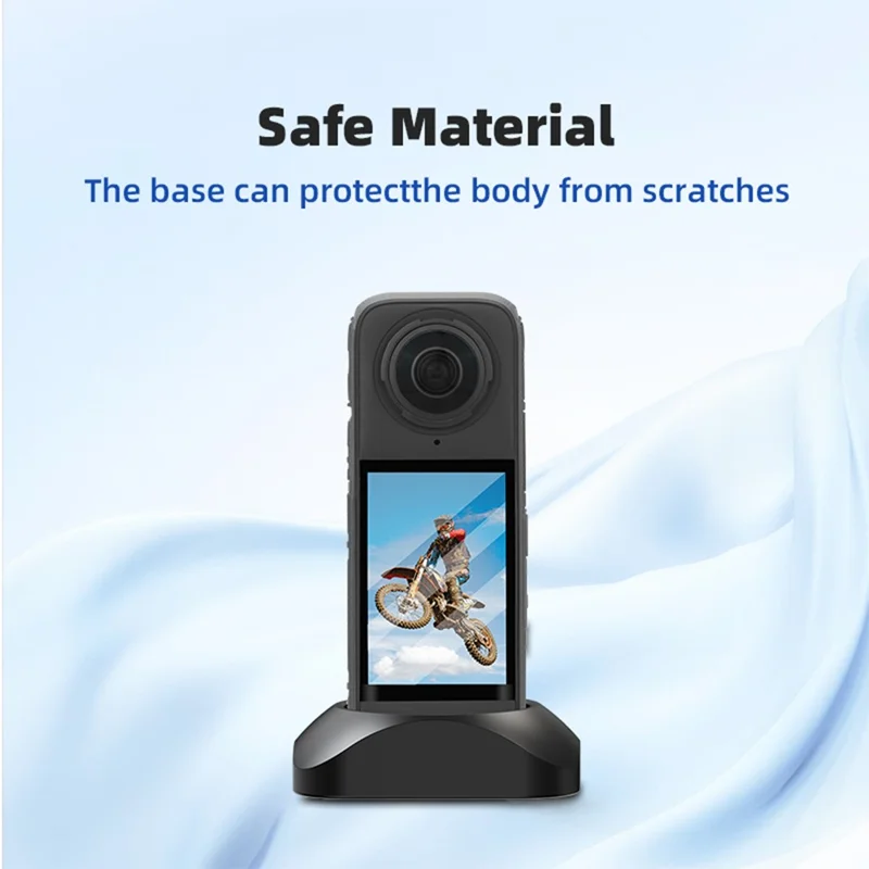 BRDRC Silicone Stand Base for Insta360 X4 Action Camera Desktop Holder