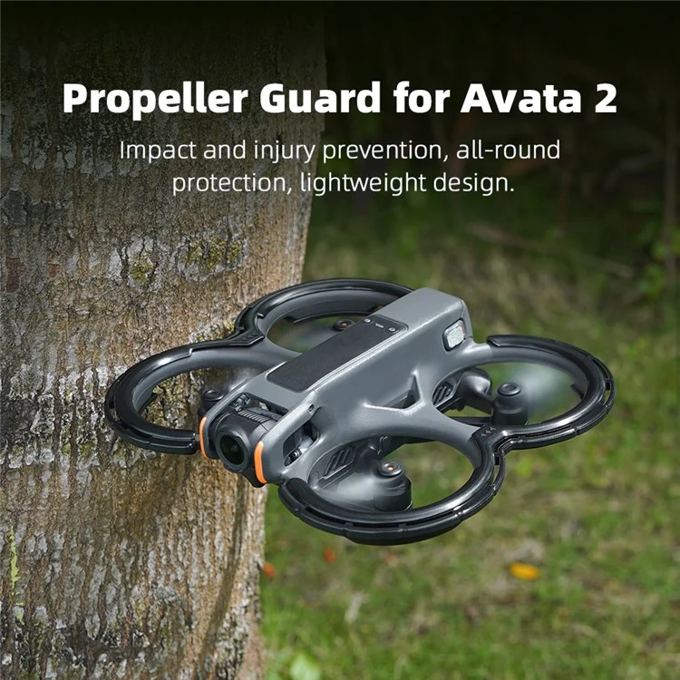 BRDRC Protetor de Hélice Protetor para DJI Avata 2 Drone Capa Protetora Anti-Colisão Acessórios - Preto