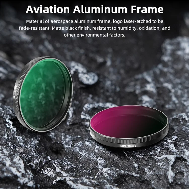 BRDRC 6Pcs Filters for DJI Osmo Action 5 Pro / 4  / 3 UV+CPL+ND8+ND16+ND32+ND64 Filters Set