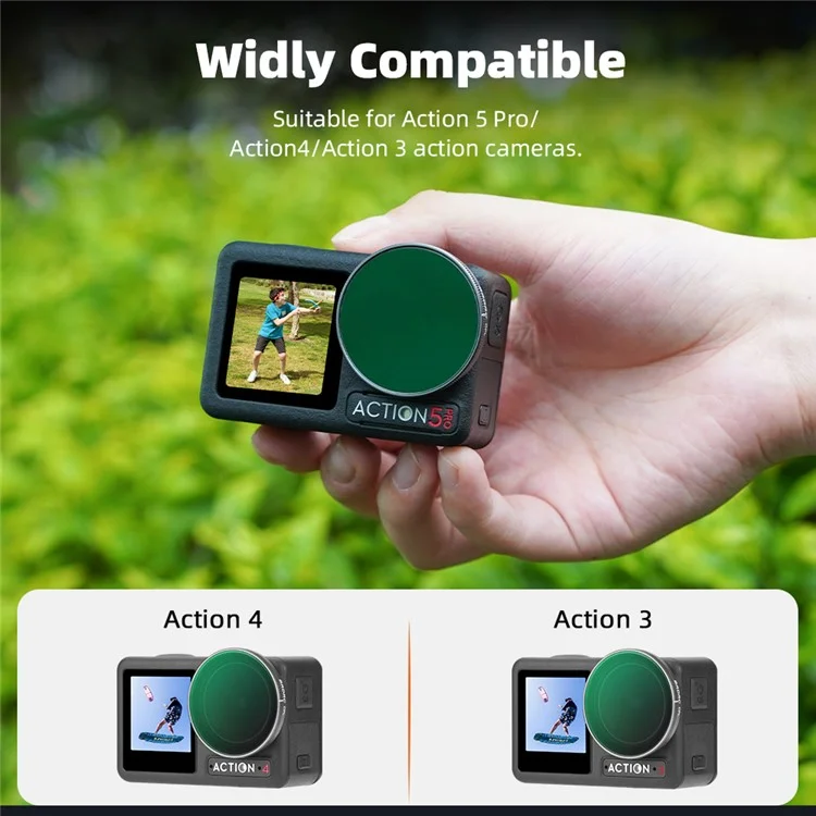 BRDRC 6Pcs Filters for DJI Osmo Action 5 Pro / 4  / 3 UV+CPL+ND8+ND16+ND32+ND64 Filters Set