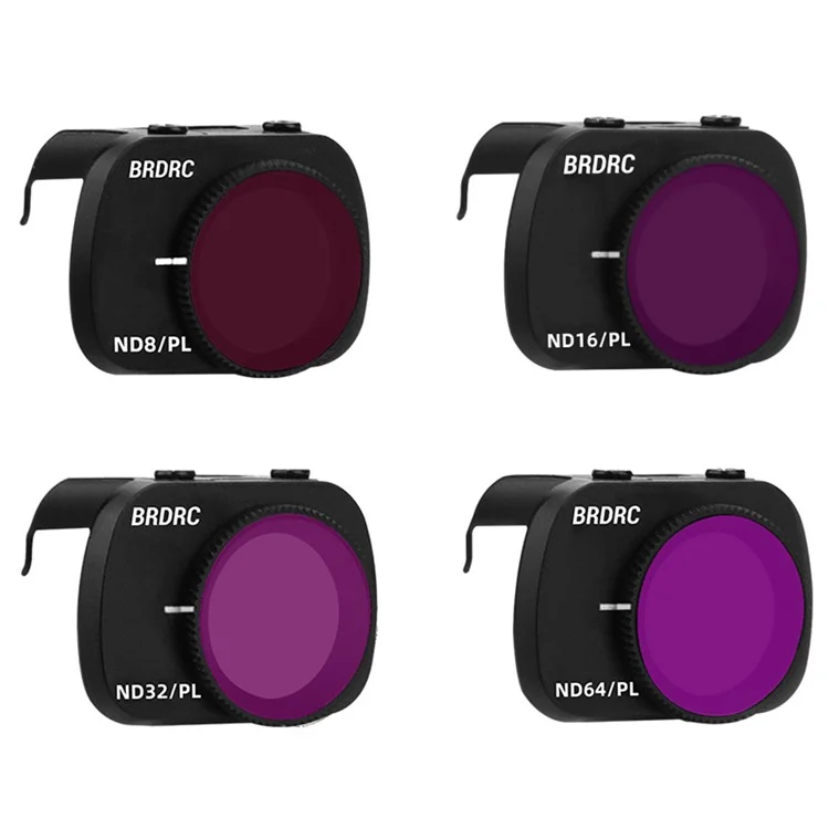 BRDRC ND8PL+ND16PL+ND32PL+ND64PL Filter Kit for DJI Mini 4K / Mini SE / Mini 2 / Mini 1 RC Drone Filters