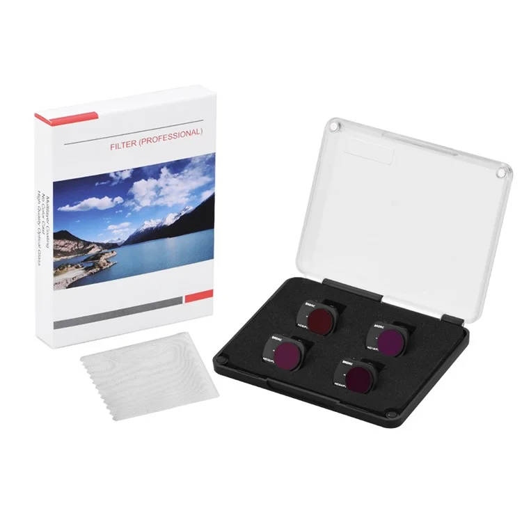 BRDRC ND8PL+ND16PL+ND32PL+ND64PL Filter Kit for DJI Mini 4K / Mini SE / Mini 2 / Mini 1 RC Drone Filters