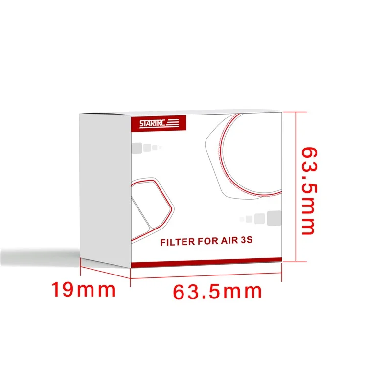 STARTRC 1154764 For DJI Air 3S Drone Camera Natural Night Filter Aluminum Alloy + Glass Night Lens Filter