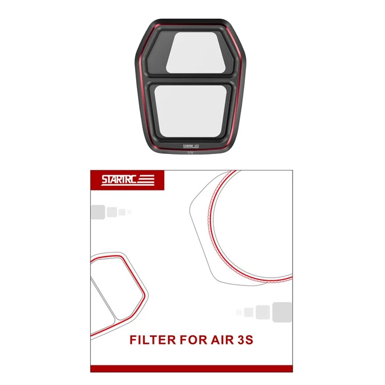 STARTRC 1154771 For DJI Air 3S Drone Camera UV Filter Aluminum Alloy + Glass UV Lens Filter