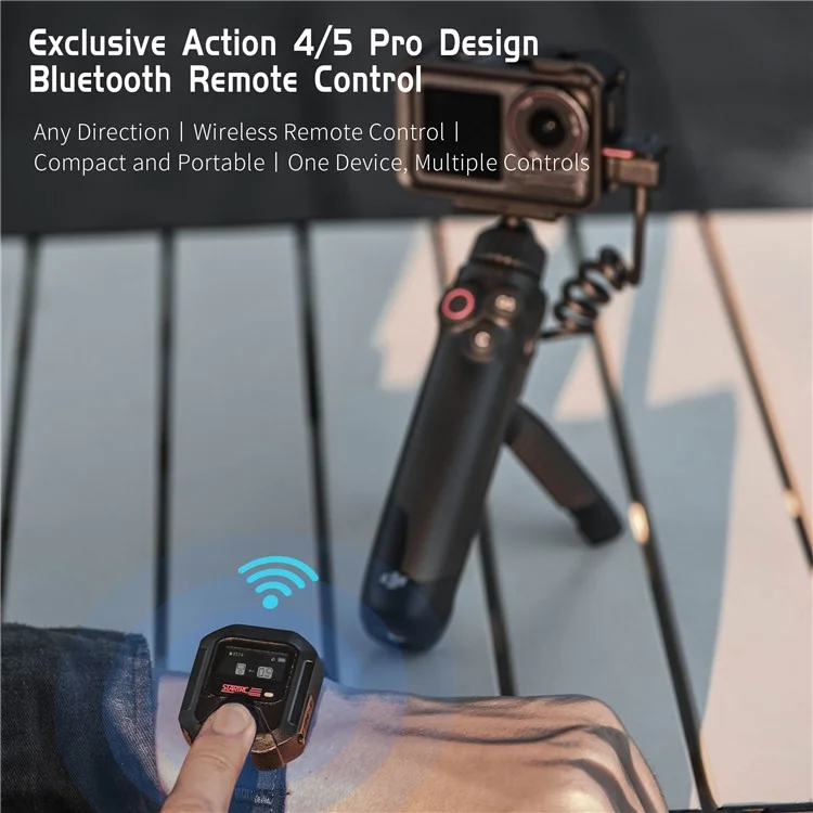 STARTRC 1146462 Wireless Remote Control for DJI Osmo Action 5 Pro / Action 4 / Action 3 Sports Camera Bluetooth-compatible Remote Controller