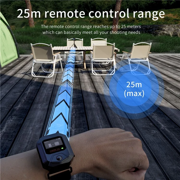 STARTRC 1146462 Wireless Remote Control for DJI Osmo Action 5 Pro / Action 4 / Action 3 Sports Camera Bluetooth-compatible Remote Controller