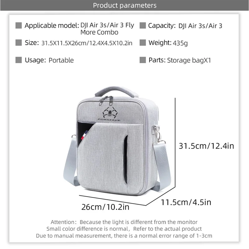 Сумка-переноска для DJI Air 3 / 3S, поясная или на плечо, сумка для хранения аксессуаров для RC-дрона