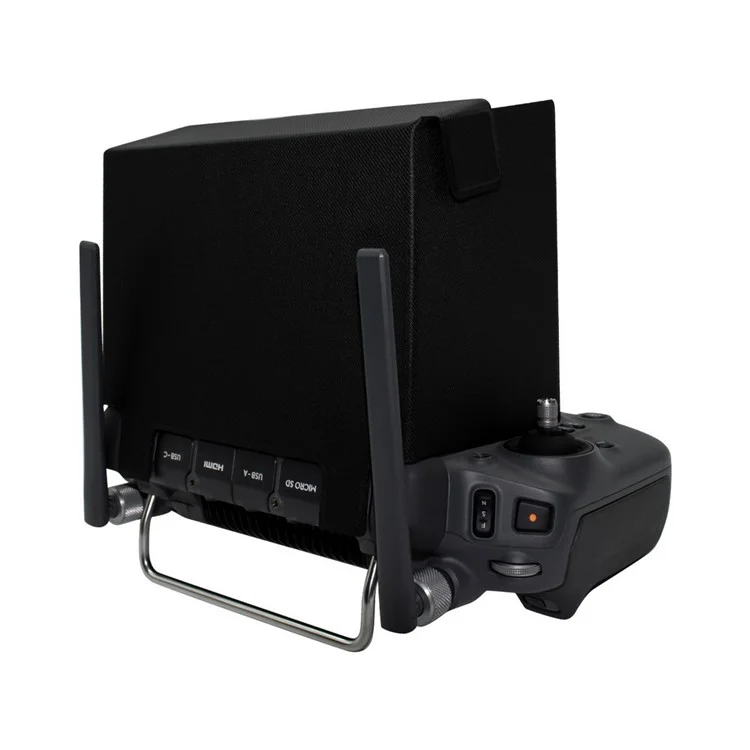 DRPA0824 For DJI RC Plus Remote Controller Sun Hood PVC+PU Foldable Sunshade