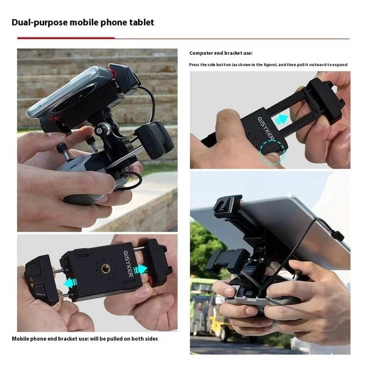 QISYKER RCN10919 For DJI Mavic 3 Classic Drone RC-N1 Remote Controller Mobile Phone Holder