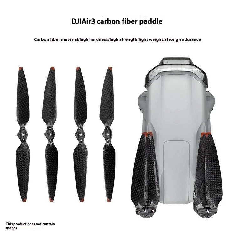 AIR3CFP0 1Pair Carbon Fiber Propellers for DJI Air 3 Quiet Foldable Quick-Release Drone Accessories
