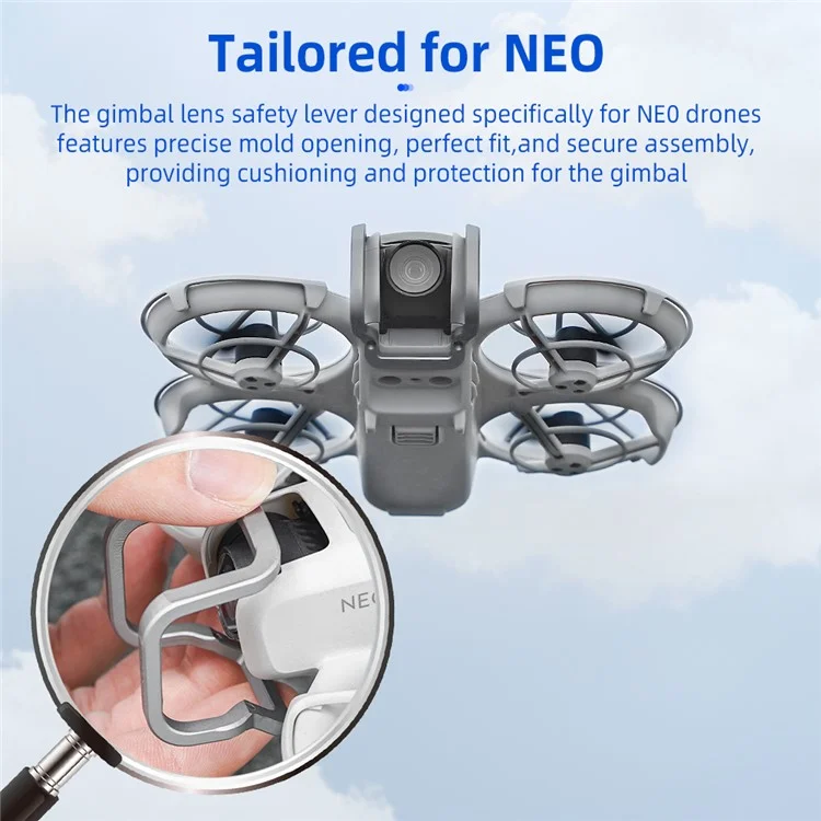 BRDRC Metal Gimbal Protector for DJI Neo Drone Lightweight Camera Guard