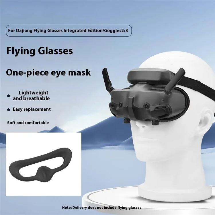 Máscara para los ojos de esponja BRDRC para DJI Goggles 3 / Goggles 2 / Goggles Integra Almohadilla protectora para gafas de vuelo