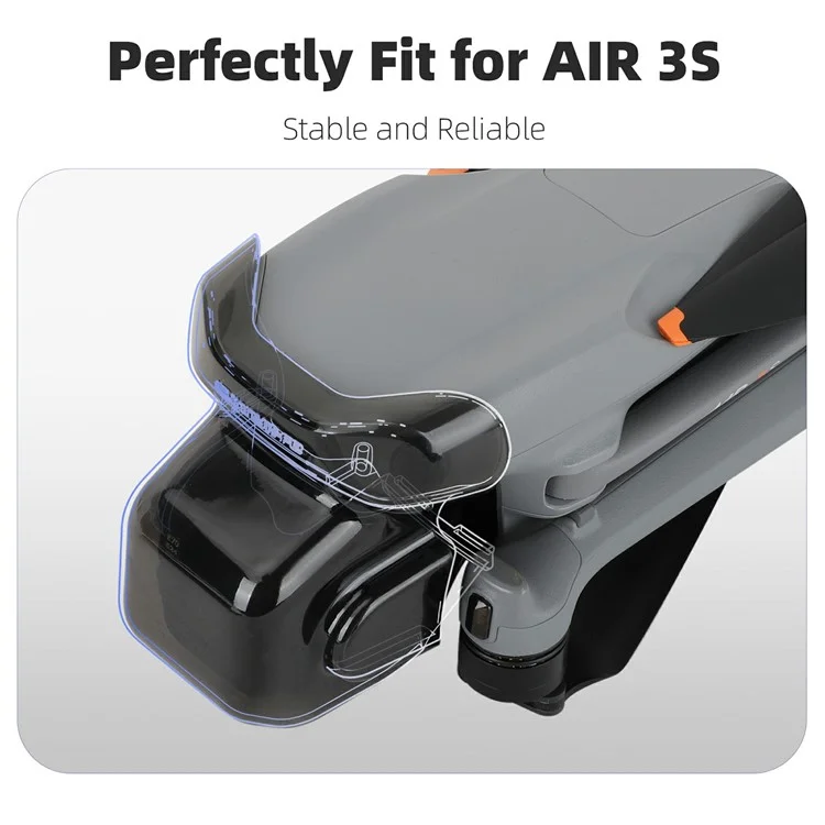 Protecteur d'objectif en plastique anti-rayures pour caméra à cardan DJI Air 3S SUNNYLIFE A3S-G913