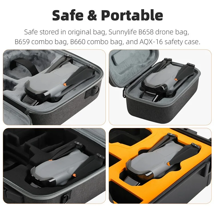 Protecteur d'objectif en plastique anti-rayures pour caméra à cardan DJI Air 3S SUNNYLIFE A3S-G913