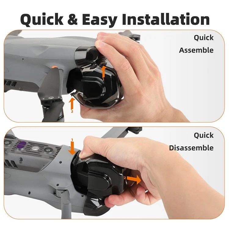 Protecteur d'objectif en plastique anti-rayures pour caméra à cardan DJI Air 3S SUNNYLIFE A3S-G913