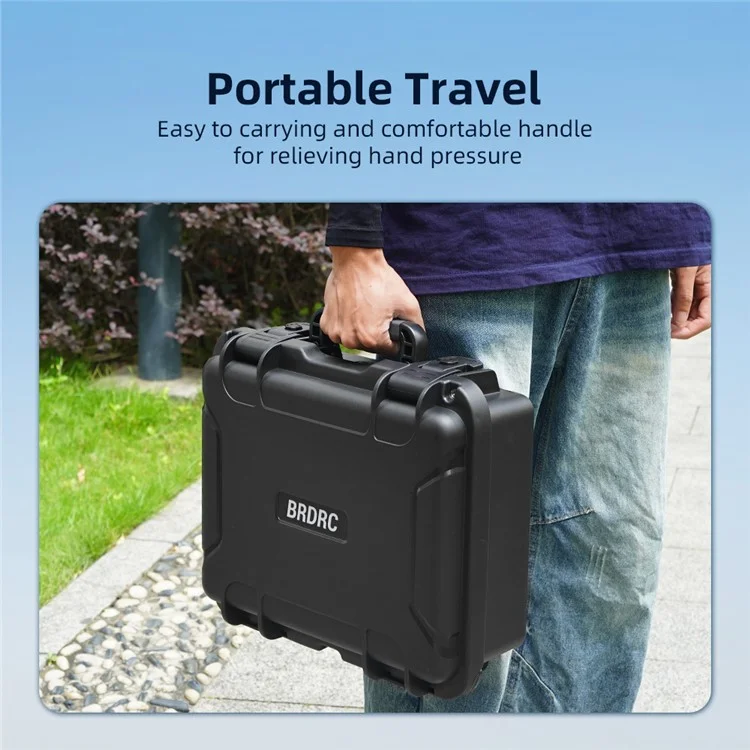 Estuche de transporte para DJI Neo / Goggles N3 BRDRC, IP67 resistente al agua y a los golpes, caja de almacenamiento de EVA PP.
