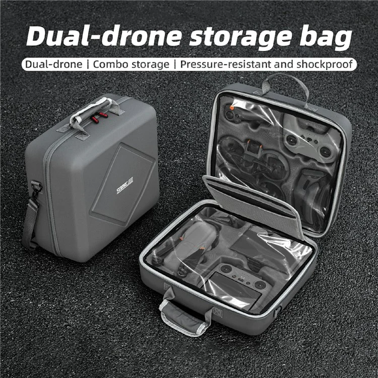 Bolsa de armazenamento STARTRC 1149746 para DJI Avata 2 / Air 3 / Air 3S Dual Drone Estojo de transporte portátil.
