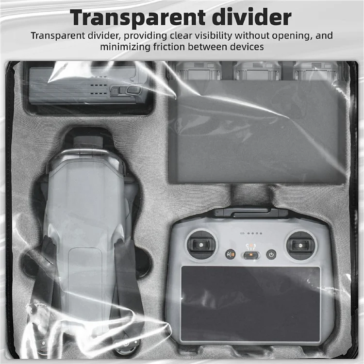 Bolsa de armazenamento STARTRC 1149746 para DJI Avata 2 / Air 3 / Air 3S Dual Drone Estojo de transporte portátil.