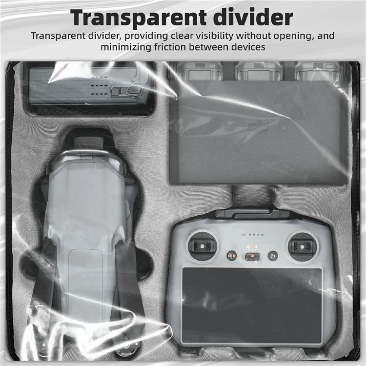 Bolsa de armazenamento STARTRC 1149784 para DJI Mini 4 Pro / Air 3 / Air 3S Dual Drone Estojo de transporte portátil