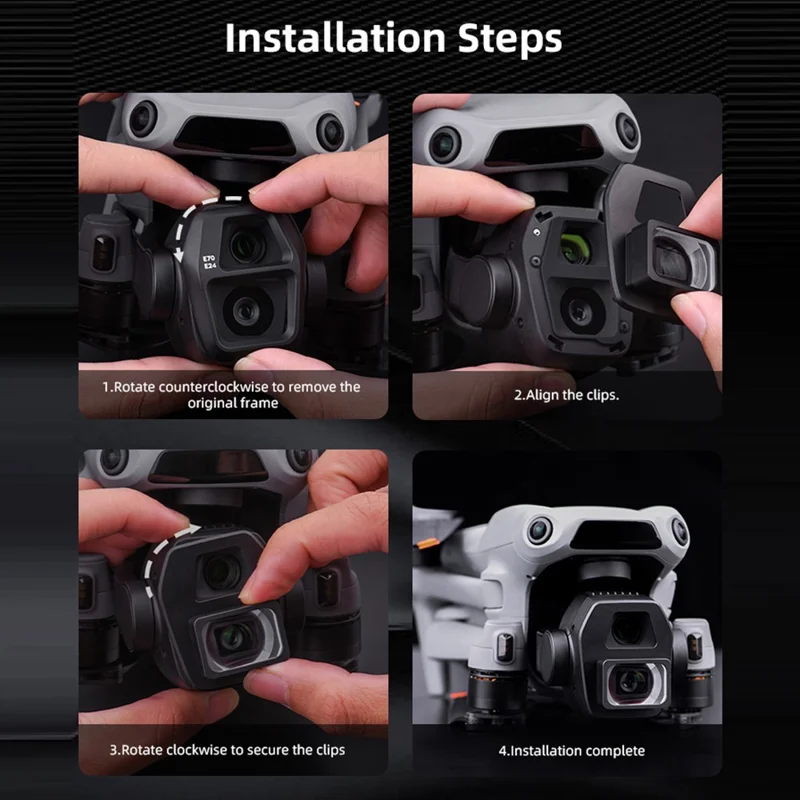 BRDRC For DJI Air 3S Wide-Angle Lens External Expanded View Drone Accessories