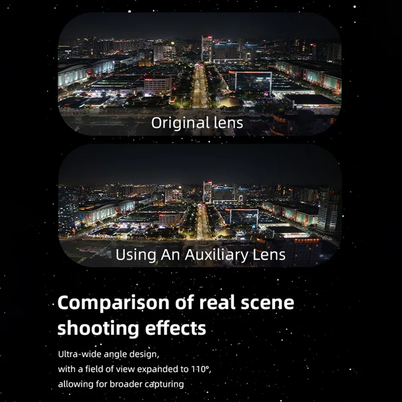 BRDRC For DJI Air 3S Wide-Angle Lens External Expanded View Drone Accessories