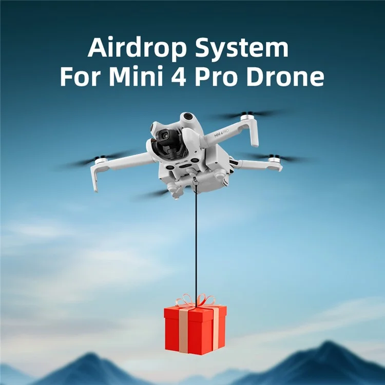 BRDRC für DJI Mini 4 Pro Fotosensitiver Werfer Angelköder Geschenk Lufttransportsystem