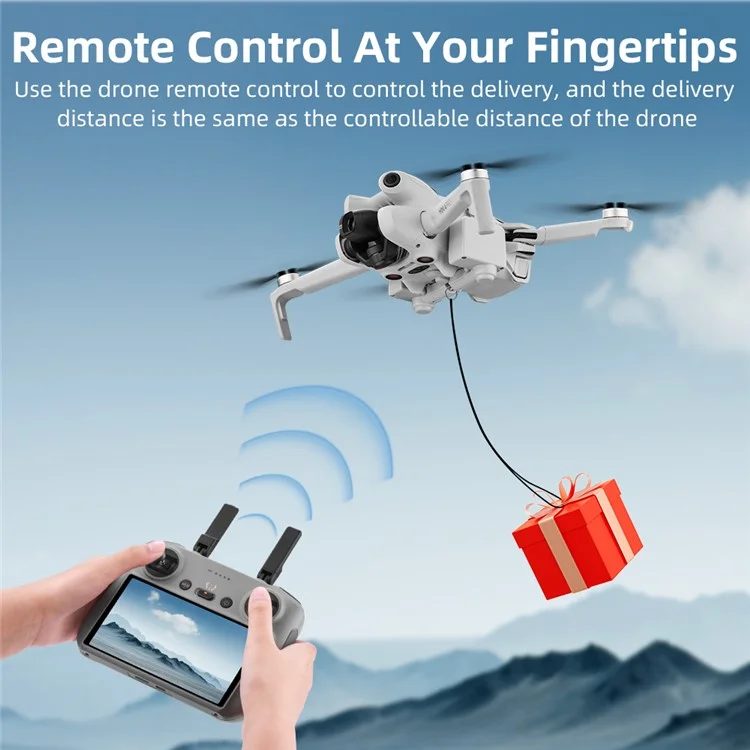 BRDRC für DJI Mini 4 Pro Fotosensitiver Werfer Angelköder Geschenk Lufttransportsystem
